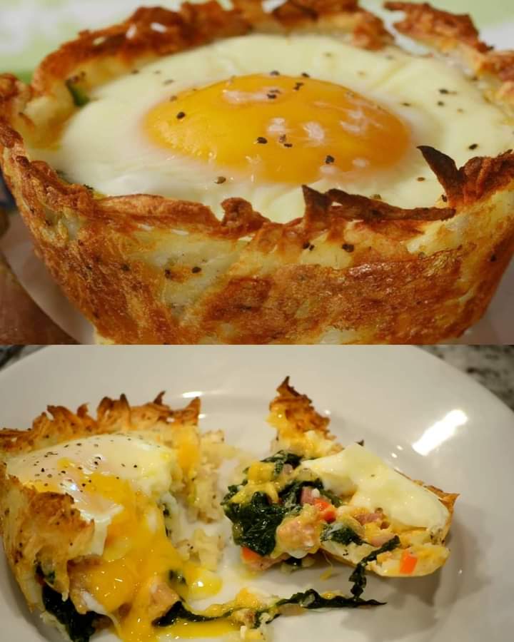 Hash Brown Breakfast Cups😍😋