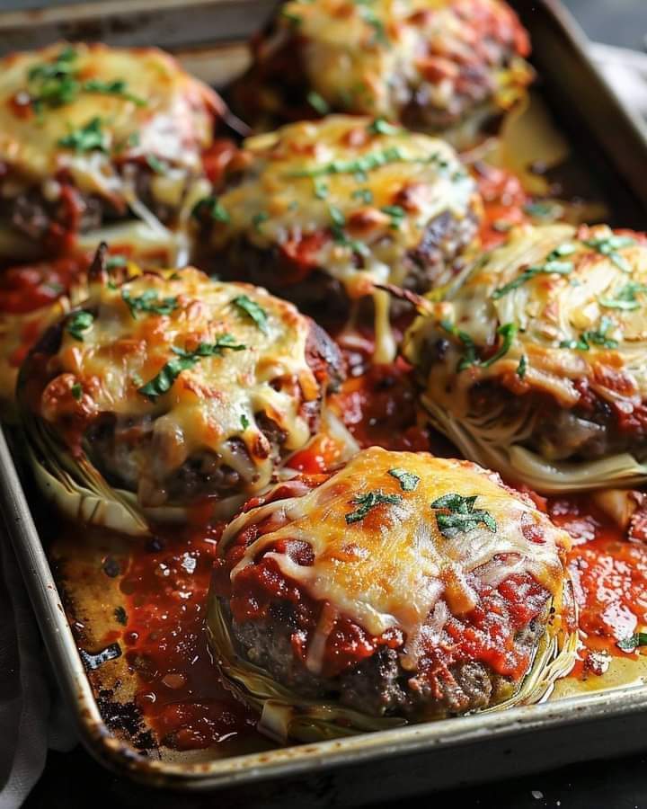 Savory Cabbage and Beef Burgers😍😋